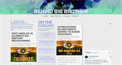 Desktop Screenshot of behindbigbrother.com